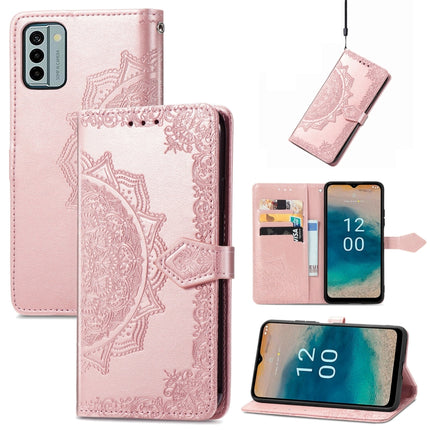 Mandala Flower Embossed Leather Phone Case, For Honor Magic5 Pro, For Honor Magic5, For Nokia C3, For Nokia G22
