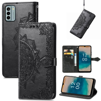 Mandala Flower Embossed Leather Phone Case, For Honor Magic5 Pro, For Honor Magic5, For Nokia C3, For Nokia G22
