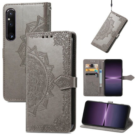 Mandala Flower Embossed Leather Phone Case, For Sony Xperia 1 IV, For Sony Xperia 10 IV, For TCL 40R, For TCL 403