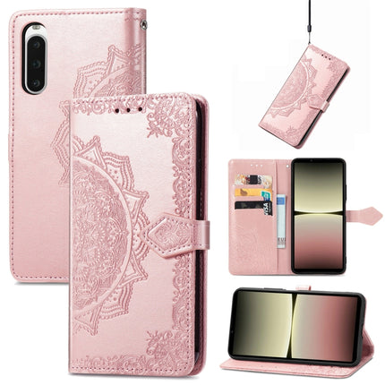 Mandala Flower Embossed Leather Phone Case, For Sony Xperia 1 IV, For Sony Xperia 10 IV, For TCL 40R, For TCL 403