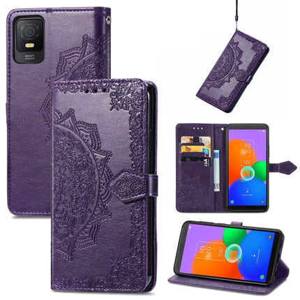 Mandala Flower Embossed Leather Phone Case, For Sony Xperia 1 IV, For Sony Xperia 10 IV, For TCL 40R, For TCL 403