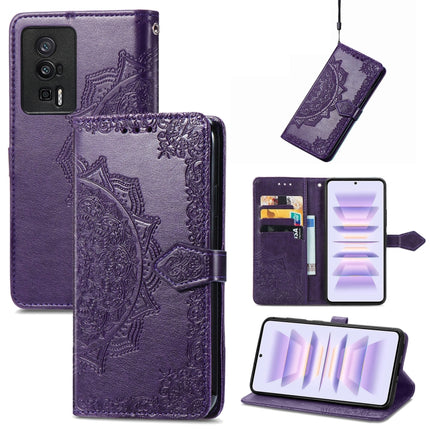 Mandala Flower Embossed Leather Phone Case, For Xiaomi Redmi 12C, For Xiaomi Redmi K60 Pro, For Xiaomi Redmi Note 12 4G Global, For Xiaomi Redmi Note 12 Turbo