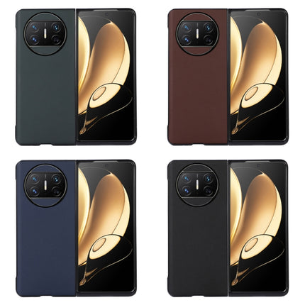 Lambskin Texture Genuine Leather Phone Case, For Huawei Mate X3
