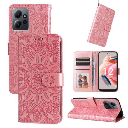 Embossed Sunflower Leather Phone Case, For Xiaomi Redmi Note 12 4G Global, For Honor Magic5 Pro, For Samsung Galaxy M14 5G