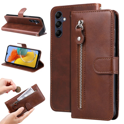 Calf Texture Zipper Leather Phone Case, For Xiaomi Redmi Note 12 4G Global, For Honor Magic5 Pro, For Samsung Galaxy M14 5G