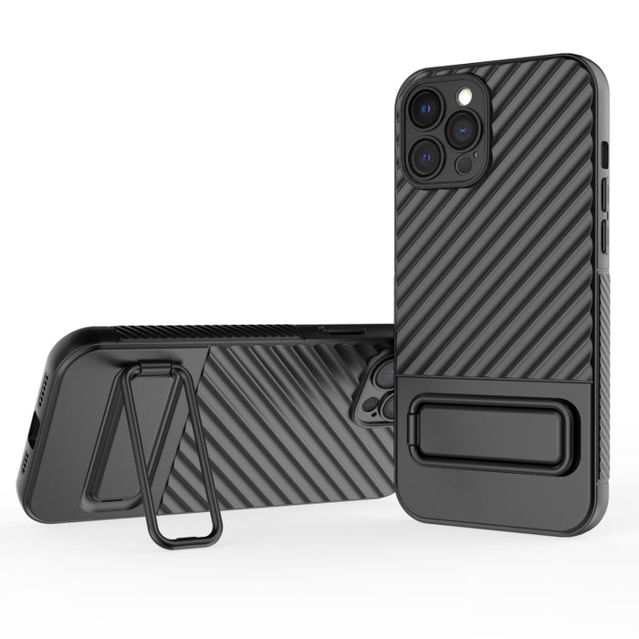 Wavy Texture TPU Phone Case with Lens Film, For iPhone 12 Pro Max, For iPhone 12 Pro, For iPhone 11 Pro, For iPhone XS Max