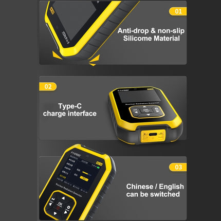 GC01 Home Lndustrial Marble Radioactive X / Y Ray Nuclear Radiation Detector Geiger Counter, GC01