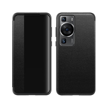 Leather + TPU Frame Shockproof Phone Case, For Huawei P60, For Huawei P60 Pro, For Huawei P60 Art