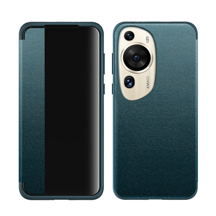 Leather + TPU Frame Shockproof Phone Case, For Huawei P60, For Huawei P60 Pro, For Huawei P60 Art