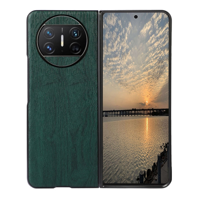 Wood Texture PU Phone Case, For Huawei Mate X3