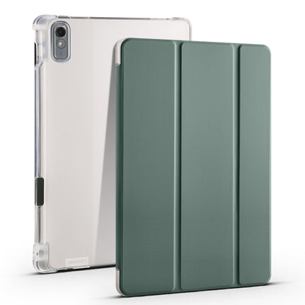 3-fold Clear TPU Leather Tablet Case with Pen Slot, For Lenovo Tab M11 / Xiaoxin Pad 11 2024, For Lenovo Pad Plus 2023 11.5 inch