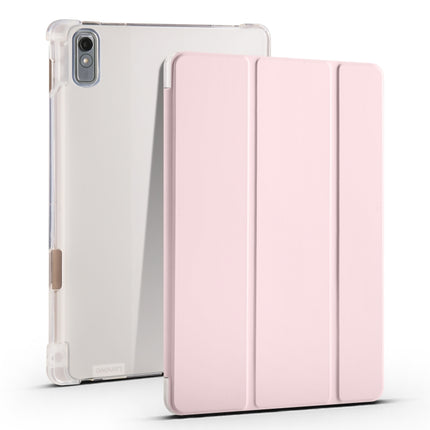 3-fold Clear TPU Leather Tablet Case with Pen Slot, For Lenovo Tab M11 / Xiaoxin Pad 11 2024, For Lenovo Pad Plus 2023 11.5 inch