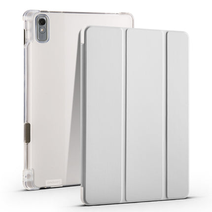 3-fold Clear TPU Leather Tablet Case with Pen Slot, For Lenovo Tab M11 / Xiaoxin Pad 11 2024, For Lenovo Pad Plus 2023 11.5 inch