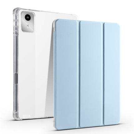 3-fold Clear TPU Leather Tablet Case with Pen Slot, For Lenovo Tab M11 / Xiaoxin Pad 11 2024, For Lenovo Pad Plus 2023 11.5 inch