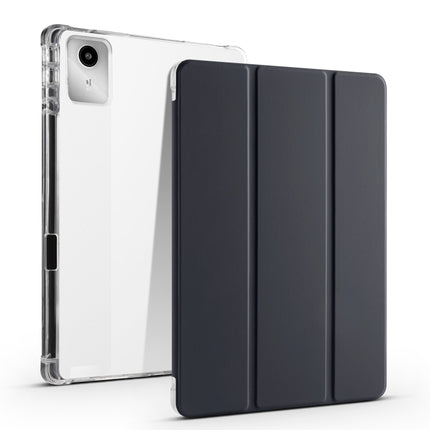 3-fold Clear TPU Leather Tablet Case with Pen Slot, For Lenovo Tab M11 / Xiaoxin Pad 11 2024, For Lenovo Pad Plus 2023 11.5 inch