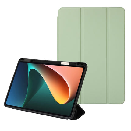 Solid Color 3-folding Leather Tablet Case, For Xiaomi Pad 5