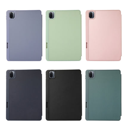Solid Color 3-folding Leather Tablet Case, For Xiaomi Pad 5