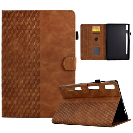 Rhombus Embossed Leather Tablet Case, For Lenovo Tab M9, For Lenovo Tab P11 Gen 2, For Lenovo Tab P11 Pro Gen 2
