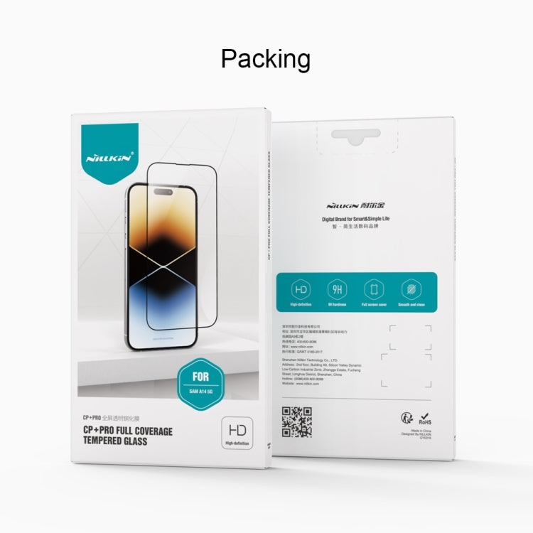 NILLKIN CP+Pro 9H Explosion-proof Tempered Glass Film, For Samsung Galaxy A14 5G, For Samsung Galaxy A24