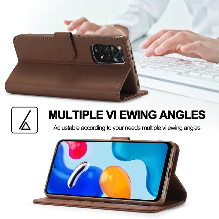 LC.IMEEKE Calf Texture Horizontal Flip Leather Case, For Xiaomi Redmi Note 12 Pro 4G Global