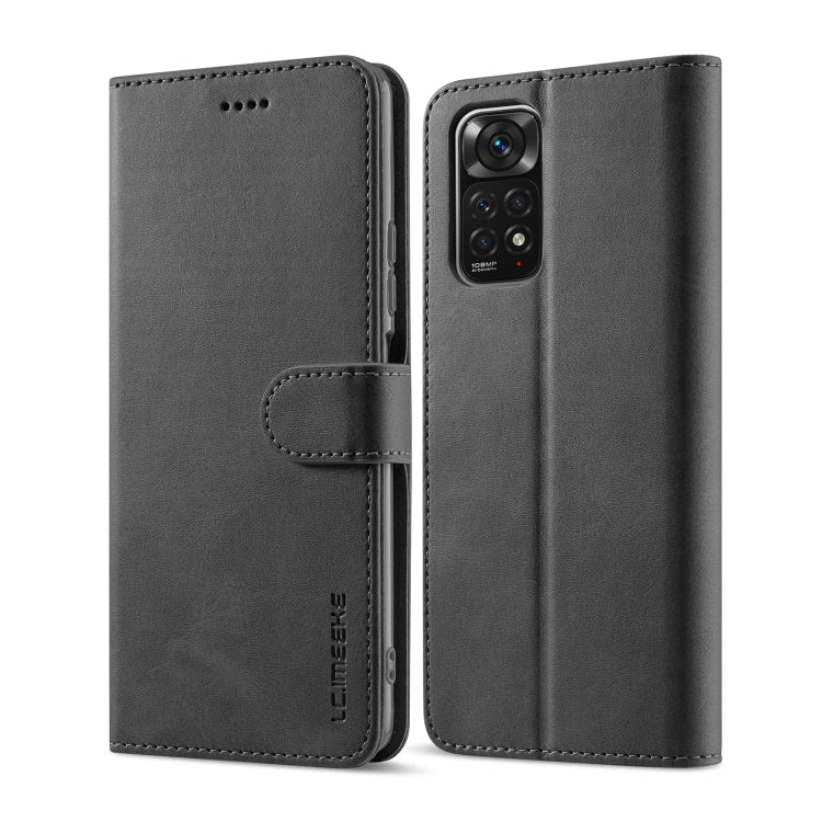LC.IMEEKE Calf Texture Horizontal Flip Leather Case, For Xiaomi Redmi Note 12 Pro 4G Global