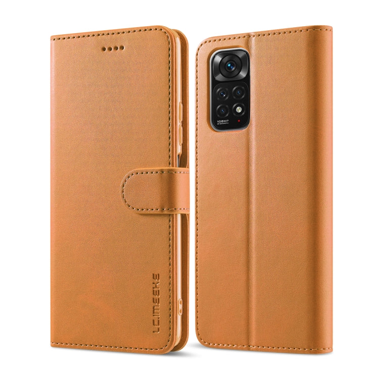 LC.IMEEKE Calf Texture Horizontal Flip Leather Case, For Xiaomi Redmi Note 12 Pro 4G Global