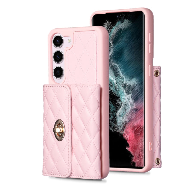 Horizontal Wallet Rhombic Leather Phone Case, For Samsung Galaxy S23 5G, For Samsung Galaxy S22+ 5G, For Samsung Galaxy S21 5G, For Samsung Galaxy S21+ 5G