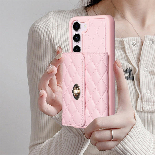 Horizontal Wallet Rhombic Leather Phone Case, For Samsung Galaxy S23 5G, For Samsung Galaxy S22+ 5G, For Samsung Galaxy S21 5G, For Samsung Galaxy S21+ 5G
