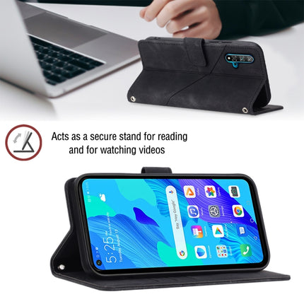Skin-feel Embossed Leather Phone Case, For Huawei nova 5T / Honor 20, For Huawei nova 10, For Huawei nova 10 Pro, For Huawei P20 lite 2019 / nova 5i