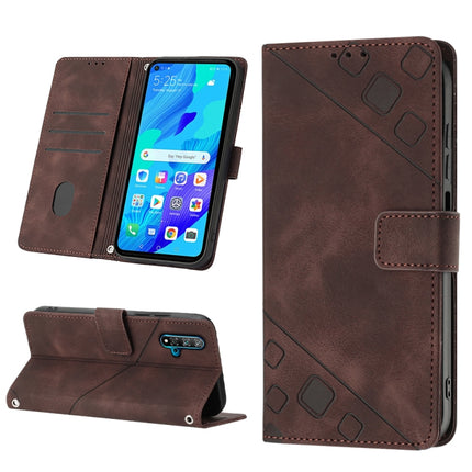 Skin-feel Embossed Leather Phone Case, For Huawei nova 5T / Honor 20, For Huawei nova 10, For Huawei nova 10 Pro, For Huawei P20 lite 2019 / nova 5i