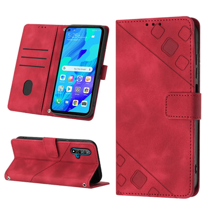 Skin-feel Embossed Leather Phone Case, For Huawei nova 5T / Honor 20, For Huawei nova 10, For Huawei nova 10 Pro, For Huawei P20 lite 2019 / nova 5i