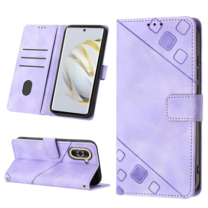 Skin-feel Embossed Leather Phone Case, For Huawei nova 5T / Honor 20, For Huawei nova 10, For Huawei nova 10 Pro, For Huawei P20 lite 2019 / nova 5i