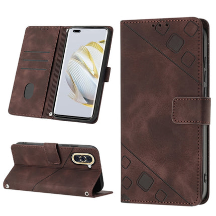 Skin-feel Embossed Leather Phone Case, For Huawei nova 5T / Honor 20, For Huawei nova 10, For Huawei nova 10 Pro, For Huawei P20 lite 2019 / nova 5i