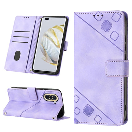 Skin-feel Embossed Leather Phone Case, For Huawei nova 5T / Honor 20, For Huawei nova 10, For Huawei nova 10 Pro, For Huawei P20 lite 2019 / nova 5i
