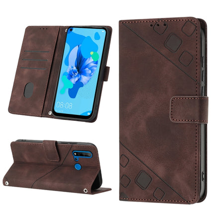 Skin-feel Embossed Leather Phone Case, For Huawei nova 5T / Honor 20, For Huawei nova 10, For Huawei nova 10 Pro, For Huawei P20 lite 2019 / nova 5i
