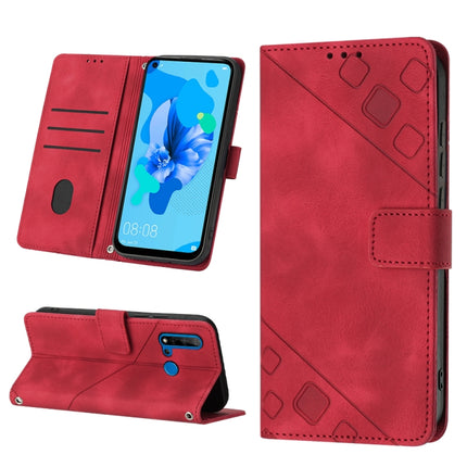 Skin-feel Embossed Leather Phone Case, For Huawei nova 5T / Honor 20, For Huawei nova 10, For Huawei nova 10 Pro, For Huawei P20 lite 2019 / nova 5i