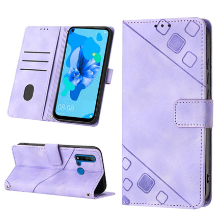 Skin-feel Embossed Leather Phone Case, For Huawei nova 5T / Honor 20, For Huawei nova 10, For Huawei nova 10 Pro, For Huawei P20 lite 2019 / nova 5i