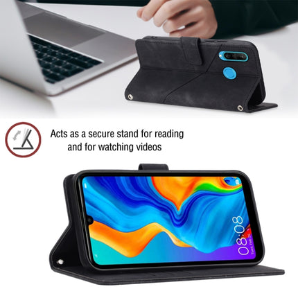 Skin-feel Embossed Leather Phone Case, For Huawei P30 lite, For Huawei P30 Pro, For Huawei P40 lite/nova 6 SE / nova 7i, For Huawei Y7 2019 / Enjoy 9