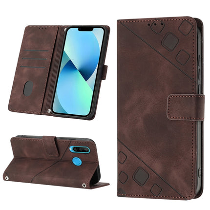Skin-feel Embossed Leather Phone Case, For Huawei P30 lite, For Huawei P30 Pro, For Huawei P40 lite/nova 6 SE / nova 7i, For Huawei Y7 2019 / Enjoy 9