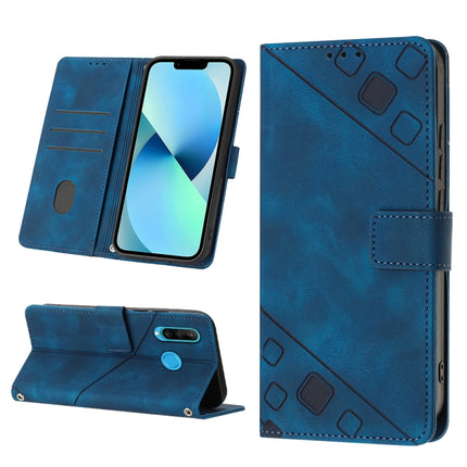 Skin-feel Embossed Leather Phone Case, For Huawei P30 lite, For Huawei P30 Pro, For Huawei P40 lite/nova 6 SE / nova 7i, For Huawei Y7 2019 / Enjoy 9
