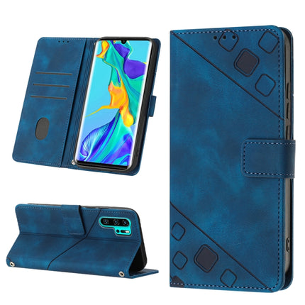 Skin-feel Embossed Leather Phone Case, For Huawei P30 lite, For Huawei P30 Pro, For Huawei P40 lite/nova 6 SE / nova 7i, For Huawei Y7 2019 / Enjoy 9