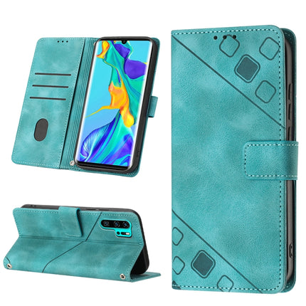 Skin-feel Embossed Leather Phone Case, For Huawei P30 lite, For Huawei P30 Pro, For Huawei P40 lite/nova 6 SE / nova 7i, For Huawei Y7 2019 / Enjoy 9
