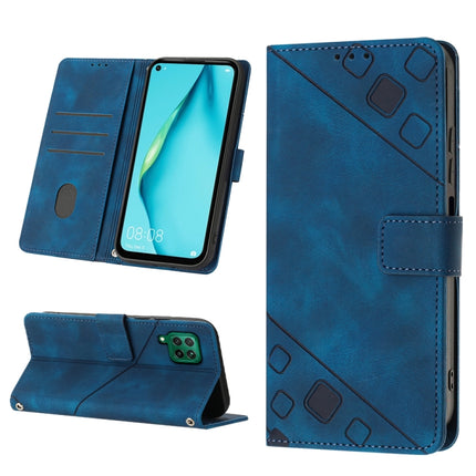 Skin-feel Embossed Leather Phone Case, For Huawei P30 lite, For Huawei P30 Pro, For Huawei P40 lite/nova 6 SE / nova 7i, For Huawei Y7 2019 / Enjoy 9