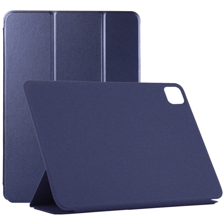 Horizontale Klapphülle aus ultradünnem, doppelseitigem Clip ohne magnetische PU-Leder mit dreifach klappbarer Halterung und Schlaf-/Weckfunktion, für iPad Pro 11 Zoll (2020) / Pro 11 2018 / Air 2020 10.9
