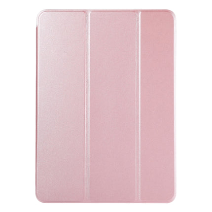 Horizontal Flip Ultra-thin Double-sided Clip Without Magnetic PU Leather Case With Three-folding Holder & Sleep / Wake-up Function, For iPad Pro 11 inch (2020) / Pro 11 2018 / Air 2020 10.9