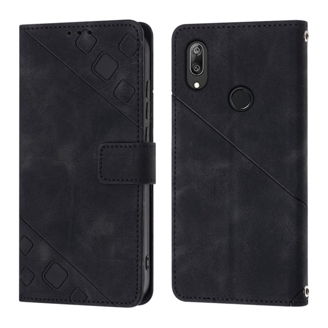 Skin-feel Embossed Leather Phone Case, For Honor 10 Lite / Huawei P smart 2019, For Honor 10X Lite, For Honor 70, For Honor Magic4 Lite/X30/X9 4G/5G/X40 GT