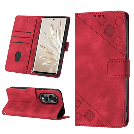 Skin-feel Embossed Leather Phone Case, For Honor 10 Lite / Huawei P smart 2019, For Honor 10X Lite, For Honor 70, For Honor Magic4 Lite/X30/X9 4G/5G/X40 GT