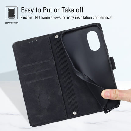 Skin-feel Embossed Leather Phone Case, For Honor X7 4G/Play 30 Plus, For Honor X7a 4G Global, For Honor X8 4G, For Honor X8a 4G Global
