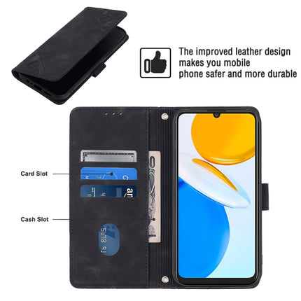 Skin-feel Embossed Leather Phone Case, For Honor X7 4G/Play 30 Plus, For Honor X7a 4G Global, For Honor X8 4G, For Honor X8a 4G Global