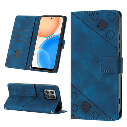 Skin-feel Embossed Leather Phone Case, For Honor X7 4G/Play 30 Plus, For Honor X7a 4G Global, For Honor X8 4G, For Honor X8a 4G Global